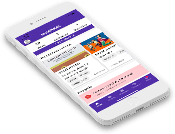 Kinosphere App for Film Industry Jobs