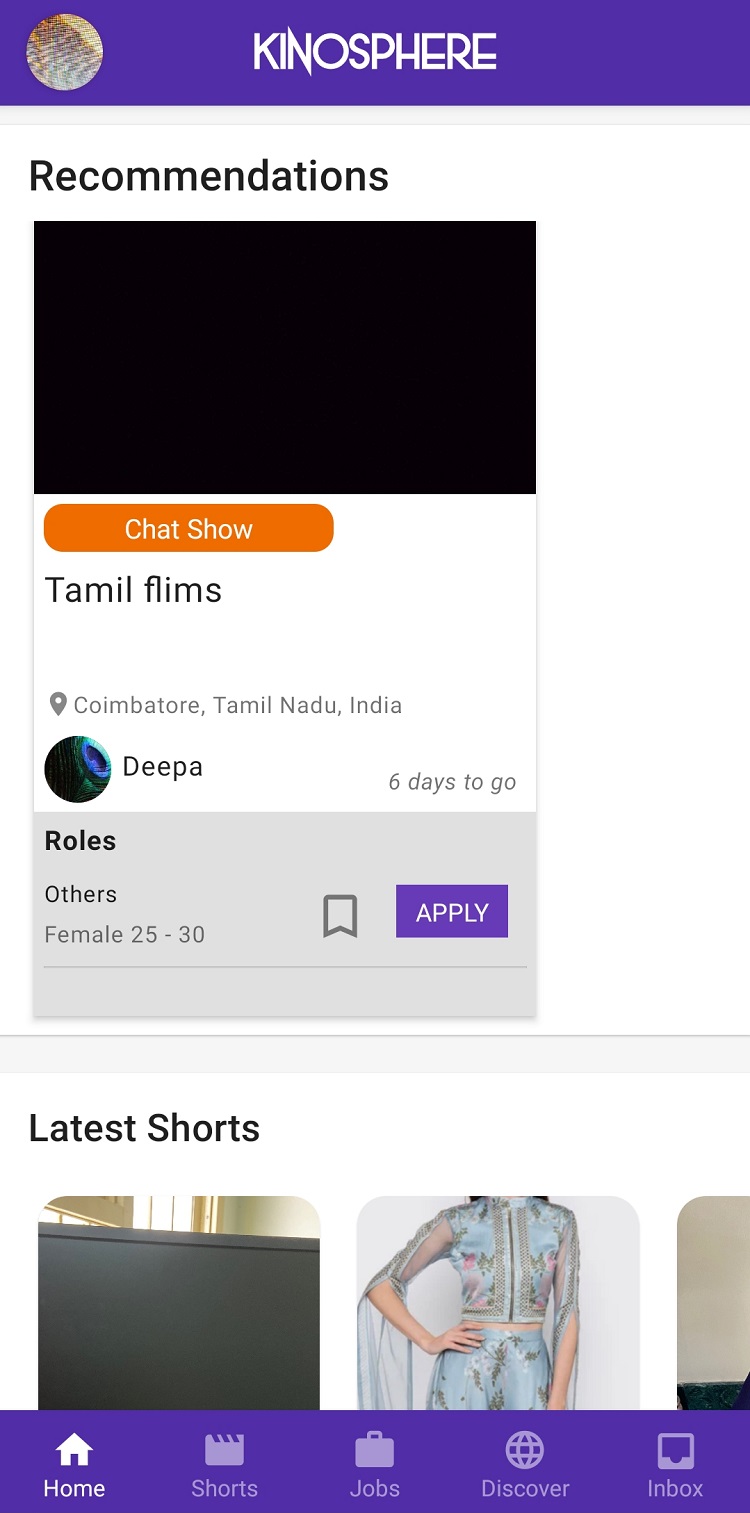 mobile screen